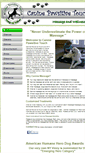 Mobile Screenshot of caninepawsitivetouch.net